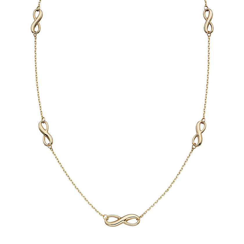 Elements Gold Infinity Station Necklace