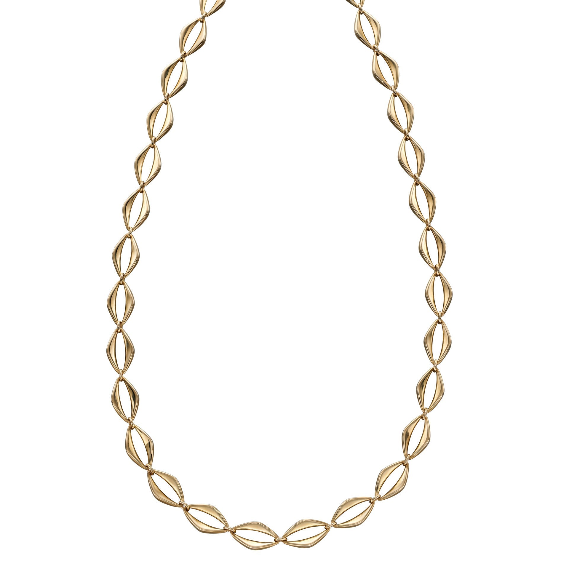 Elements Gold Open Eye Link Necklace