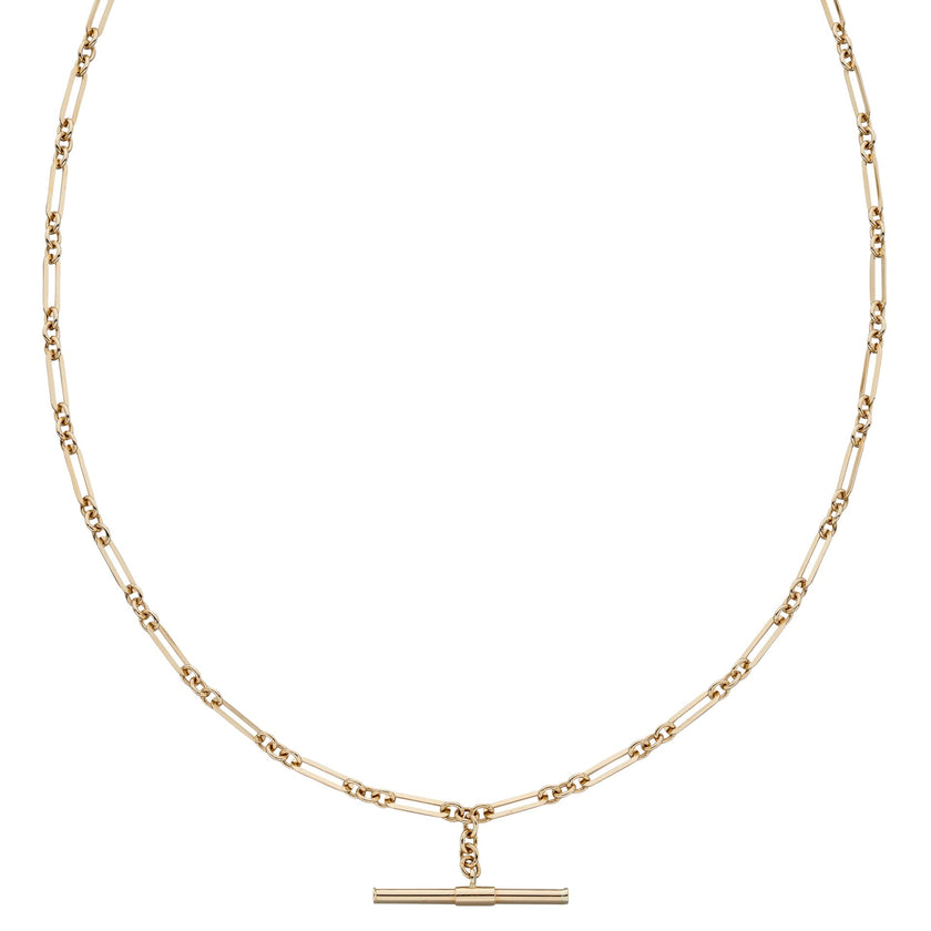 Elements Gold T-Bar Chain Necklace