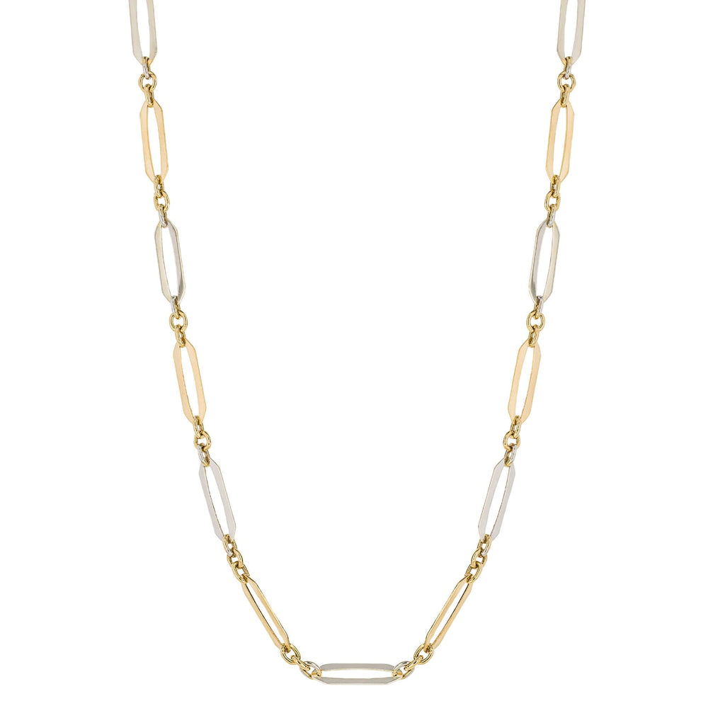 Elements Gold Elongated Link Chain Necklace