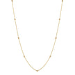 Elements Gold Fine Ball Station Chain Necklace