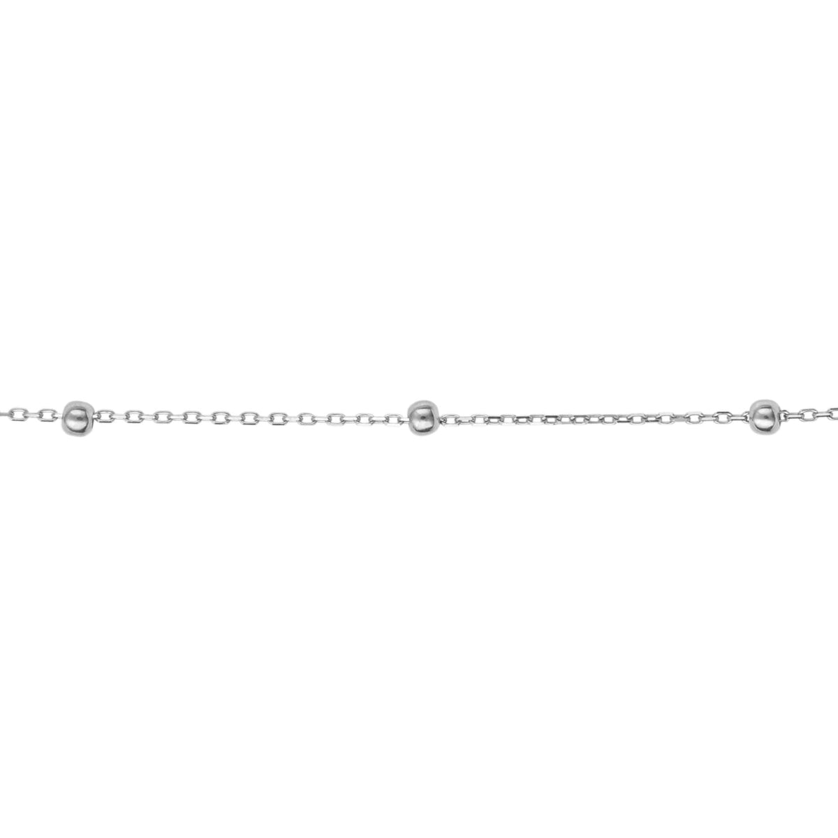 Elements Gold Fine Ball Station Chain Necklace