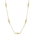 Elements Gold U Shape Link Station Necklace