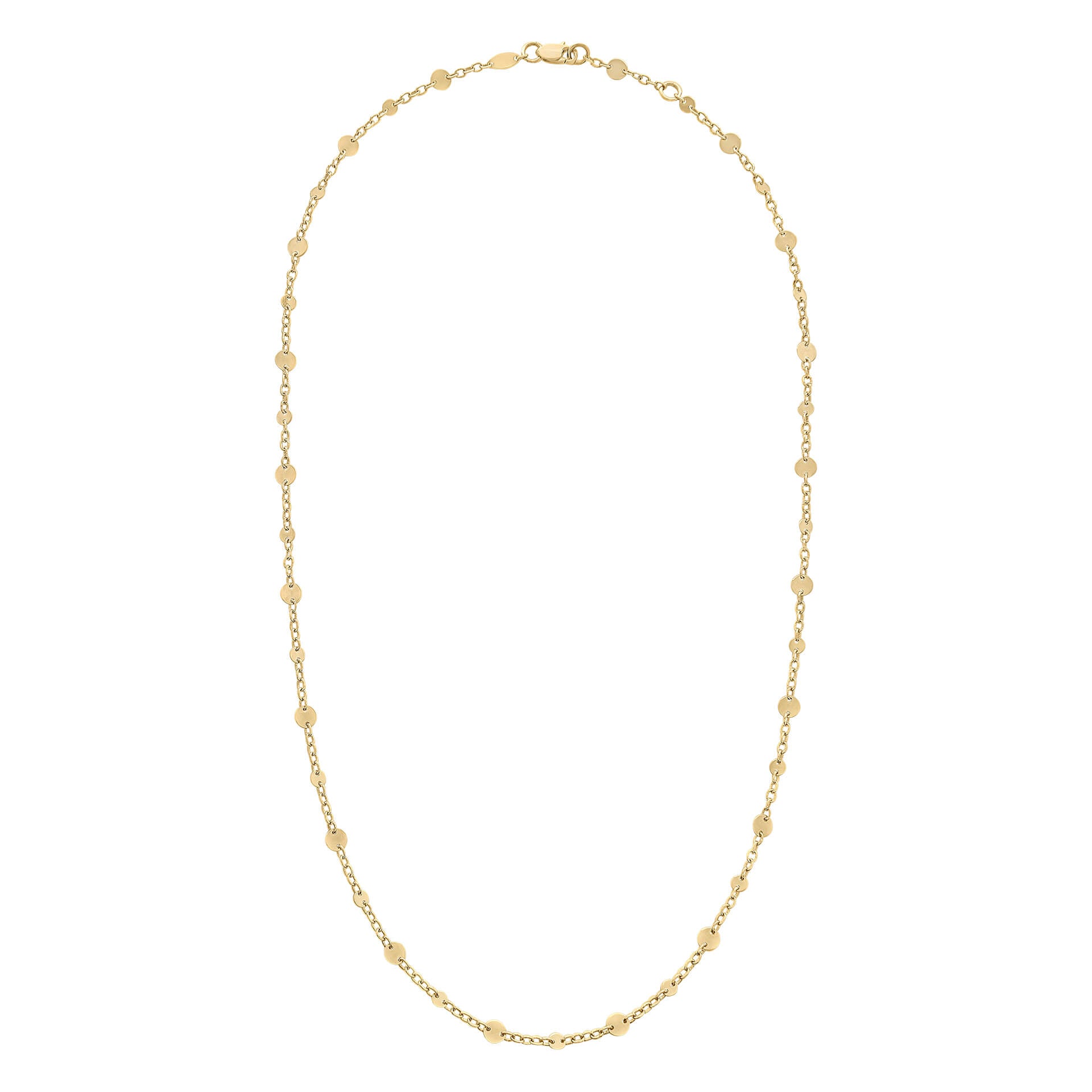 Elements Gold Discs and Chain Necklace