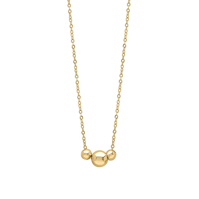 Elements Gold Trilogy Ball Chain Necklace