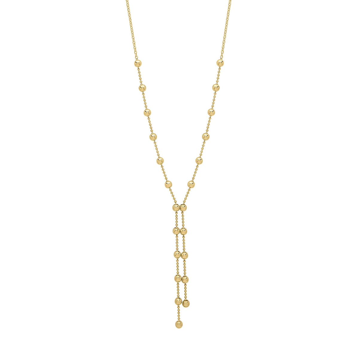 Elements Gold Ball Chain Lariat Necklace