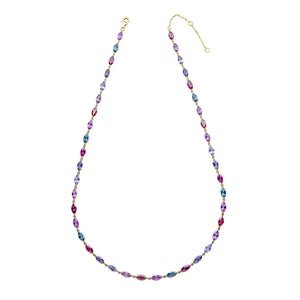 Elements Gold Semi-Precious Navette Necklace