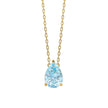 Elements Gold Pear Fancy Cut Topaz Necklace