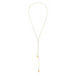 Elements Gold Organic Teardrop Lariat Necklace