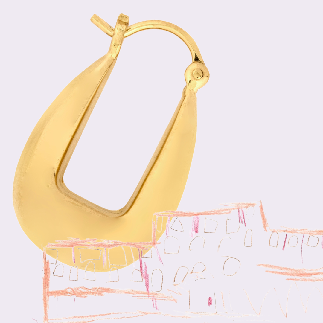 Gold Drop Saddle Bøjleøreringe
