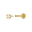 Clear Stone Single Flat Back Earring