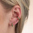 Faceted Star Single Flat Back Earring