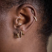 Illusion Split Mini Huggie Earrings