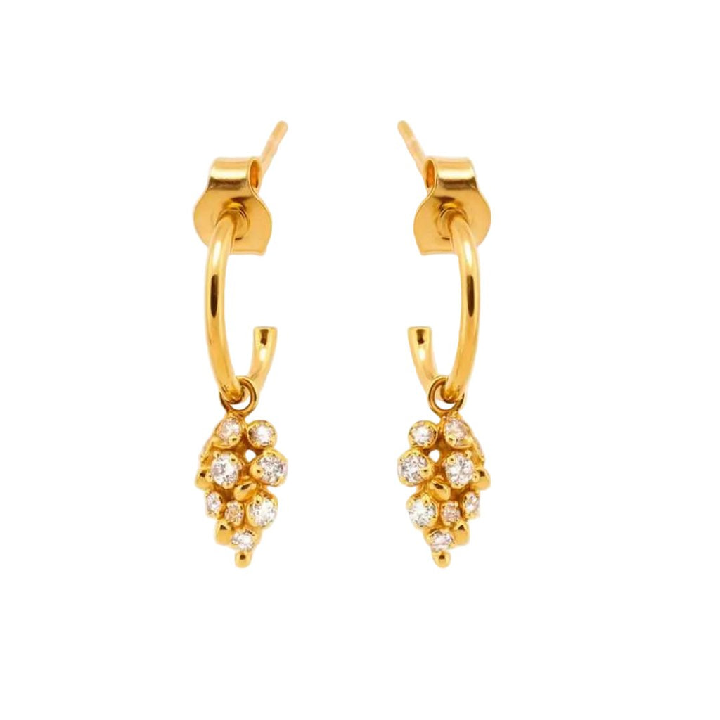Gold Lyra Hoop Earrings