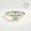 Gold or Silver Pear Amethyst Ring- Zinnia