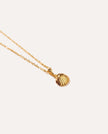 Gold Pearl Sea Shell Necklace