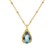 Gold Vermeil Blue Topaz Necklace - Aurelia