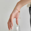 Goldenes Kleeblattarmband