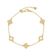 Goldenes Kleeblattarmband