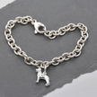 Golden Retriever Silver Dog Charm