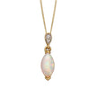 Elements Gold Opal Drop Pendant with Diamond Bale