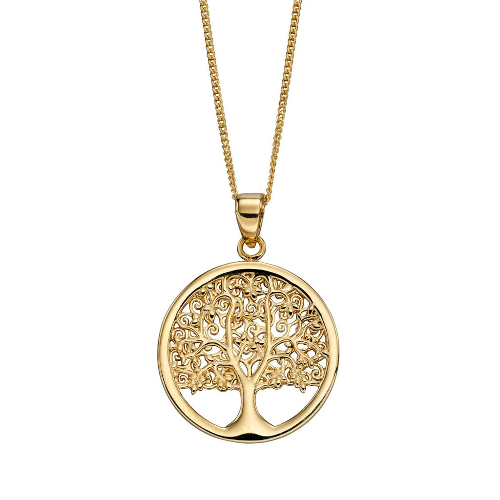 Elements Gold Detailed Tree of Life Pendant