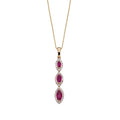 Elements Gold Marquise Triple Drop Pendant