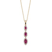 Elements Gold Marquise Triple Drop Pendant