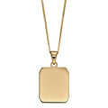 Elements Gold Rectangular Dog Tag Pendant