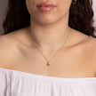 Elements Gold Asscher Cut Morganite Pendant with Diamond Bale