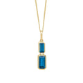 Elements Gold Elongated Topaz Pendant