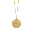 Elements Gold Diamond Cut Ripple Pendant