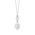 Elements Gold Baroque Pearl and Topaz Pendant
