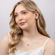 Elements Gold Großer Anhänger mit Edelstein und Kette