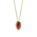 Elements Gold Marquise Garnet Pendant