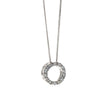 Elements Gold Open Circle Pendant with Diamonds