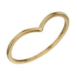 Elements Gold V-förmiger Stapelring