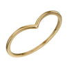 Elements Gold V-förmiger Stapelring