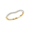Elements Gold Diamanten V-vormige ring
