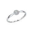 Elements Gold Halo Diamond Ring