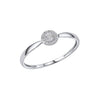 Elements Gold Halo Diamond Ring