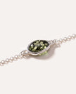 Bracciale a catena ELEMENT in ambra verde