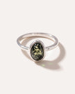 Green Amber ELEMENT Stacking Ring