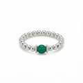 Green Agate Gemstone Ring