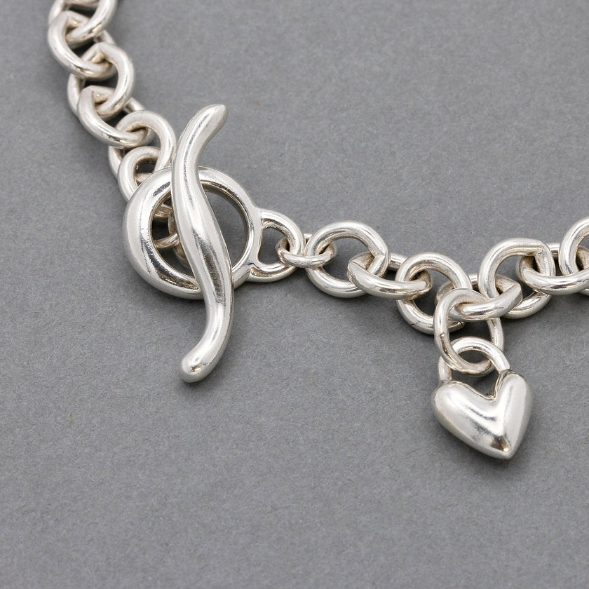 Heart Trace Chain Charm Bracelet