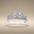 14ct/14K White Gold Natural Diamond Ring – Crown Diamond