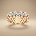 14ct/14K Gold Natural Diamond Ring – Marquise Diamond
