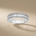 Gold Wedding Band – Baguette Round Diamond Eternity – 14ct Gold