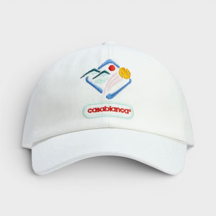 Montagne Sportif Embroidered Cap White