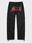 Running Dog Cargo Pant Black Red